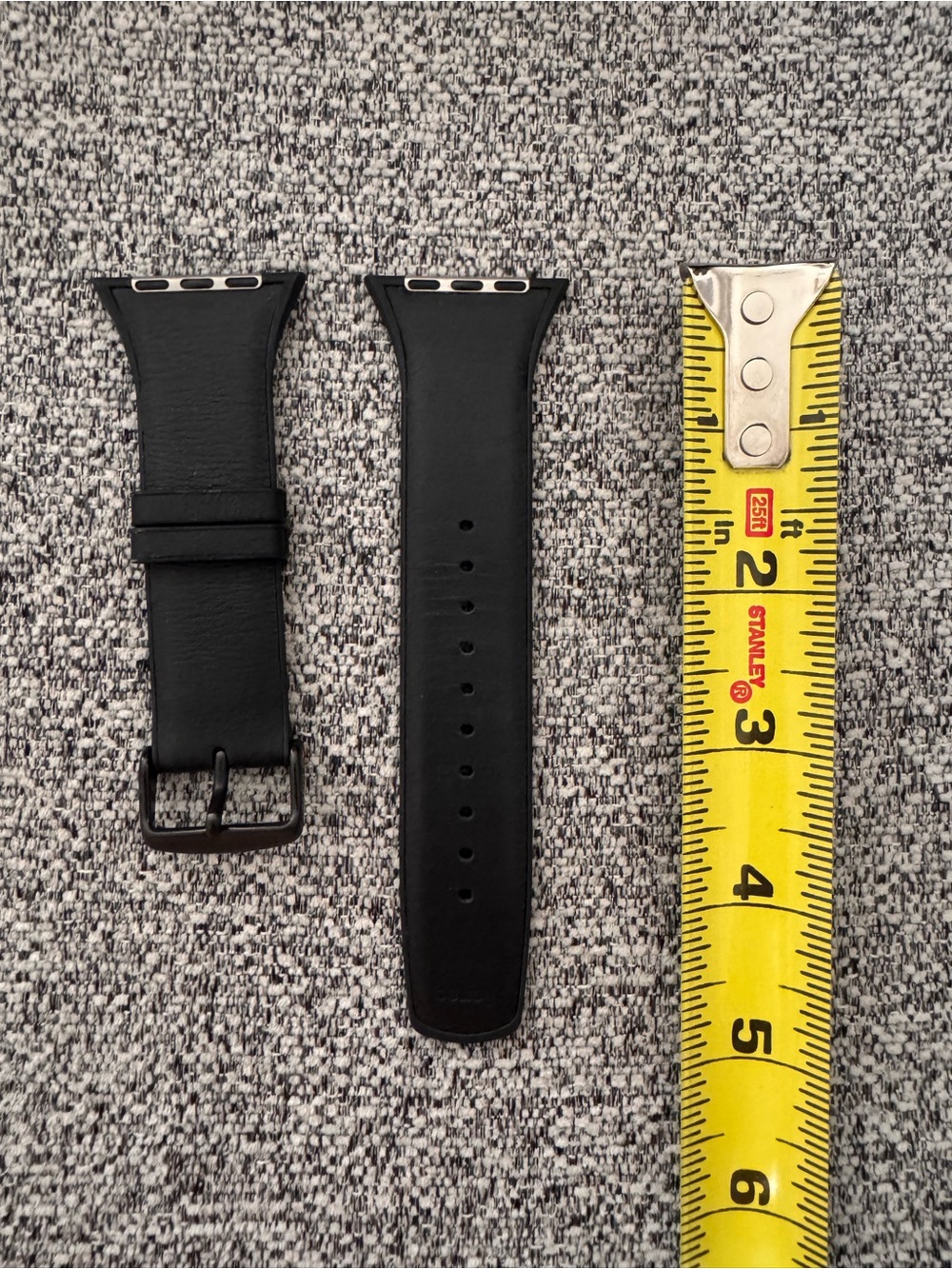 Bellroy Black Leather Apple Watch-Compatible Band